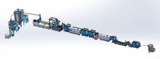 Macchina per la produzione di nastri di poliestere PET riscaldamento elettrico 120 - 800 kg/h