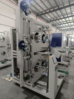 Avvolgitore automatico per reggia in PP con diametro esterno del pacco massimo di 500 mm