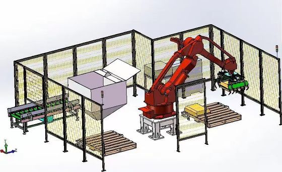 Imballaggi elettrici robotici e apparecchiature per la palletizzazione ad alta velocità con pallet di imballaggio