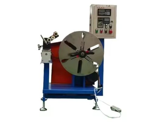 Macchina automatica di avvolgimento di tubi di plastica a strisce di gomma con controllo della tensione