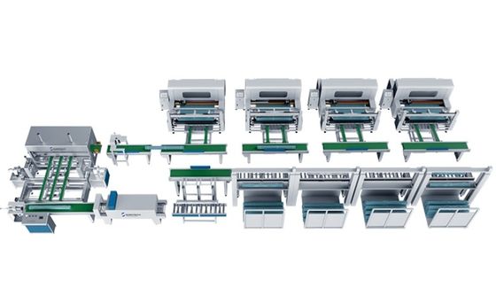 Macchine elettriche automatiche per imballaggio a rotoli di tessuti per cuscini tessili