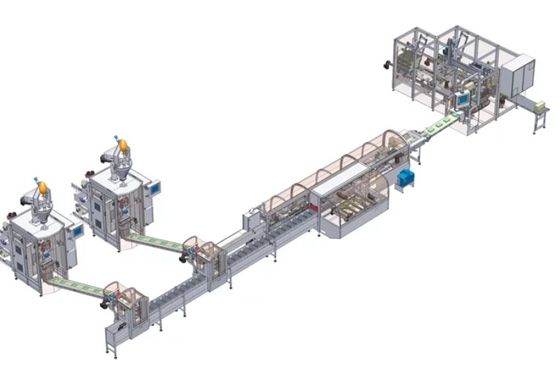 Controllo del PLC per l'imballaggio e la palette con robot collaborativi