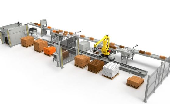 Palletizzatori e depalletizzatori robotizzati automatici per imballaggi a pellicola