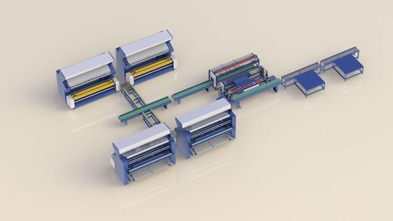 Macchina di imballaggio a rotoli di tessuto completamente automatica