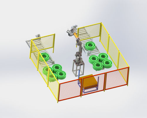 Macchina di avvolgimento automatizzata a cinghia in poliestere PET con sistema di palettatura automatico