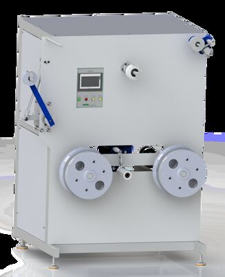 Avvolgitore semiautomatico per cinghie in PET con avvolgimento parallelo diretto dell'estrusore